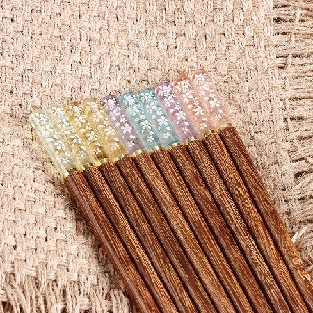 花瓣鸡翅木筷子